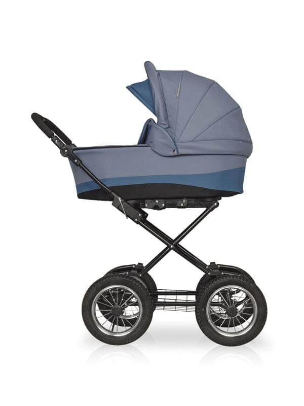 Коляска 2 в 1 Riko Basic Alfa Classic 08 серо-бирюзовый