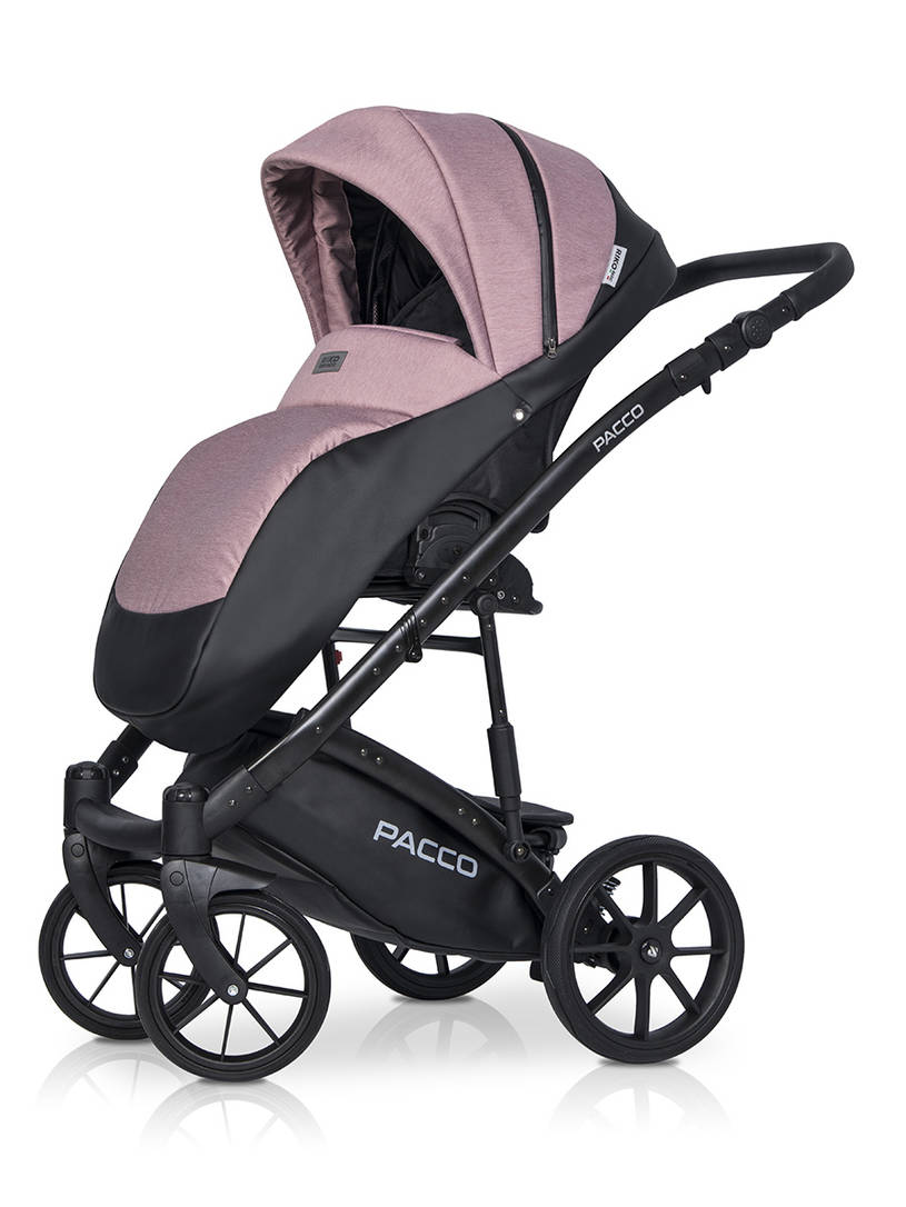 Коляска 3 в 1 Riko Basic Pacco 02 pink