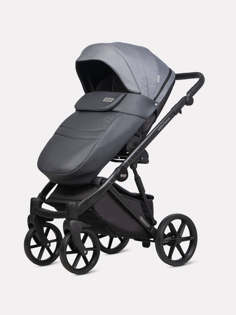 Коляска 2 в 1 Riko Basic Montana Plus 40 Graphite