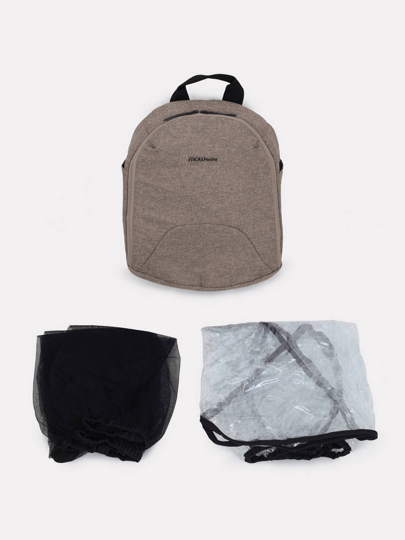 Коляска 3 в 1 Mowbaby Zoom Silver 2025 cacao brown