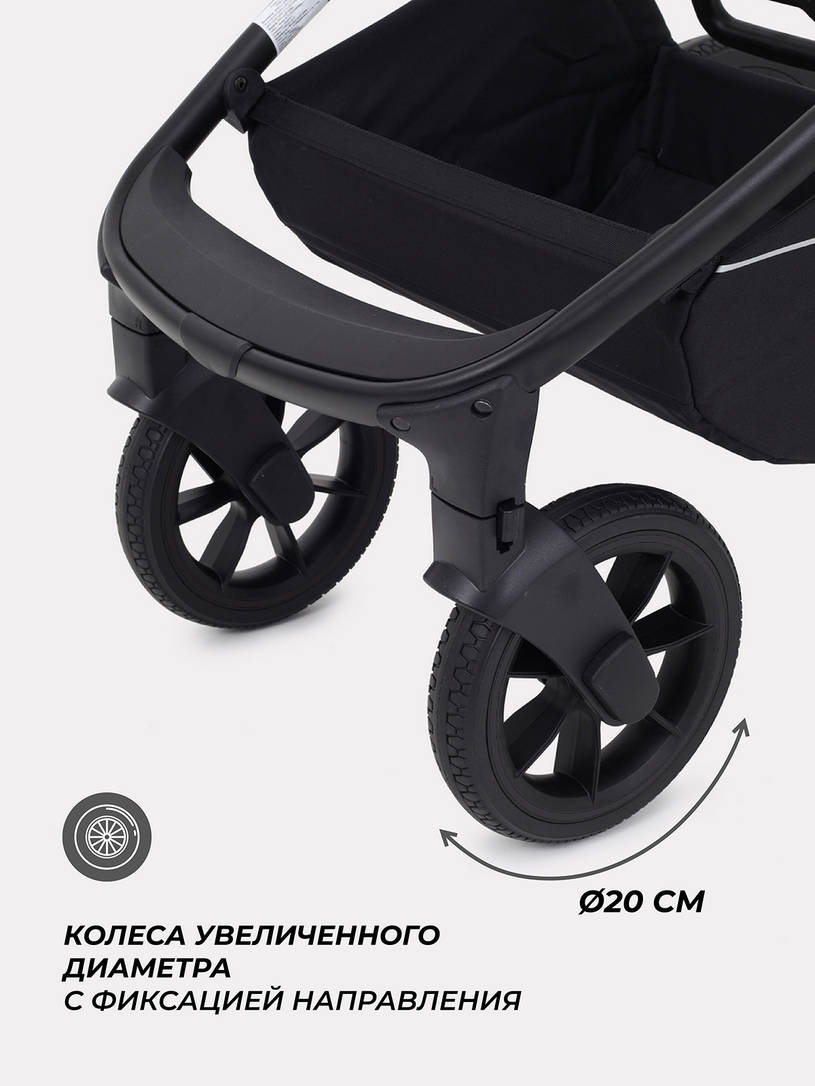 Коляска 3 в 1 Mowbaby Zoom Silver 2025 grey
