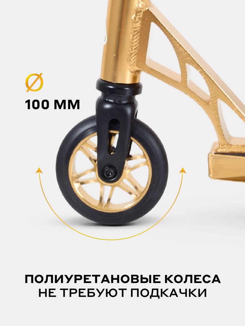 Самокат 2-колесный трюковой Rant Venom Silver electric