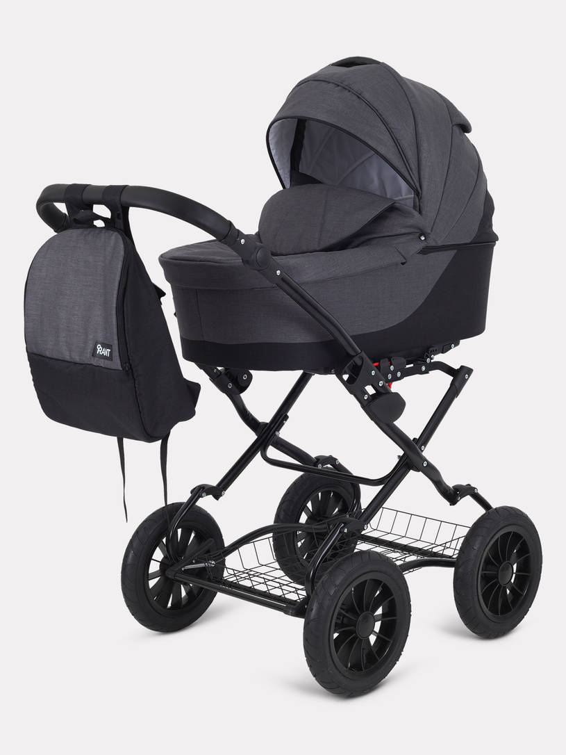 Коляска 2 в 1 Rant Siena Classic 2024 01 графит-серый