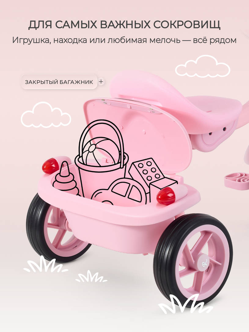 Велосипед 3-колесный Mowbaby Roadie Pink