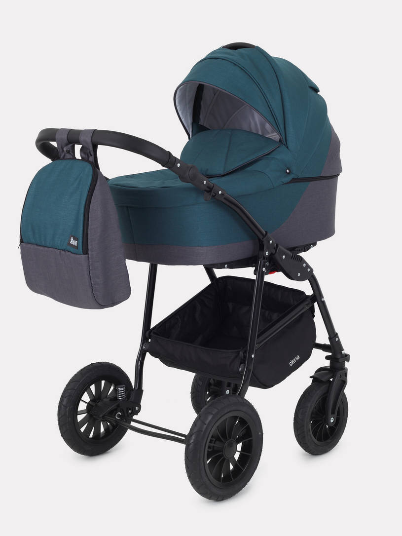 Коляска Rant Siena 2024 04 серый - темно-бирюзовый