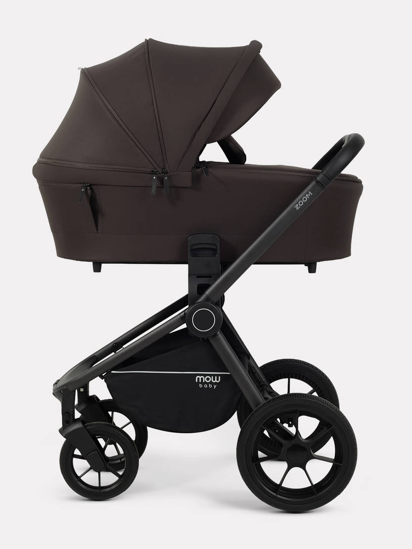Коляска 2 в 1 Mowbaby Zoom PU Shine brown