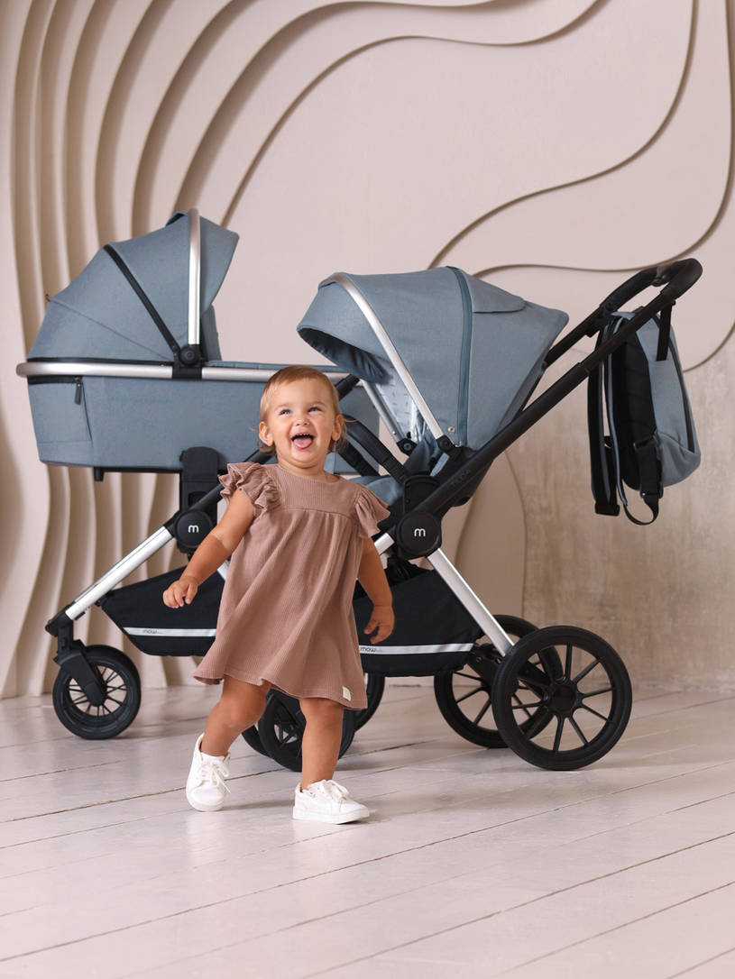 Коляска 2 в 1 Mowbaby Tilda Blue