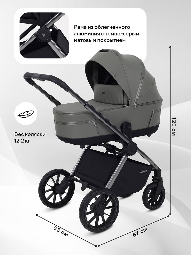 Коляска 2 в 1 Rant Falcon Therm Dark green
