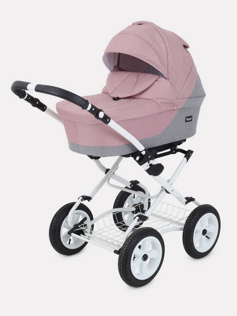 Коляска 2 в 1 Rant Siena Classic 07 серый-розовый