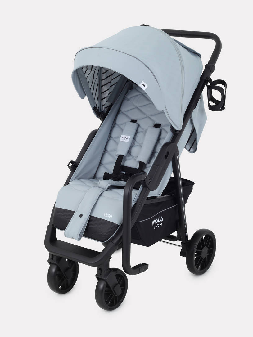 Коляска прогулочная Mowbaby Ride RA082 Silver. Цвет: Серый