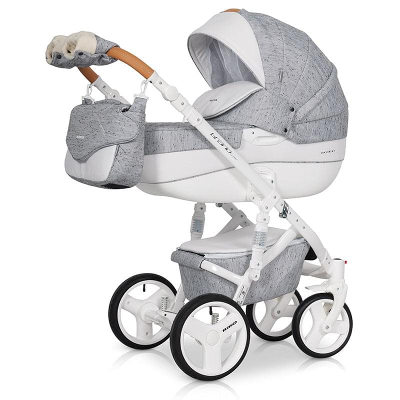 Коляска 2 в 1 Riko Bruno Luxe 05 серый