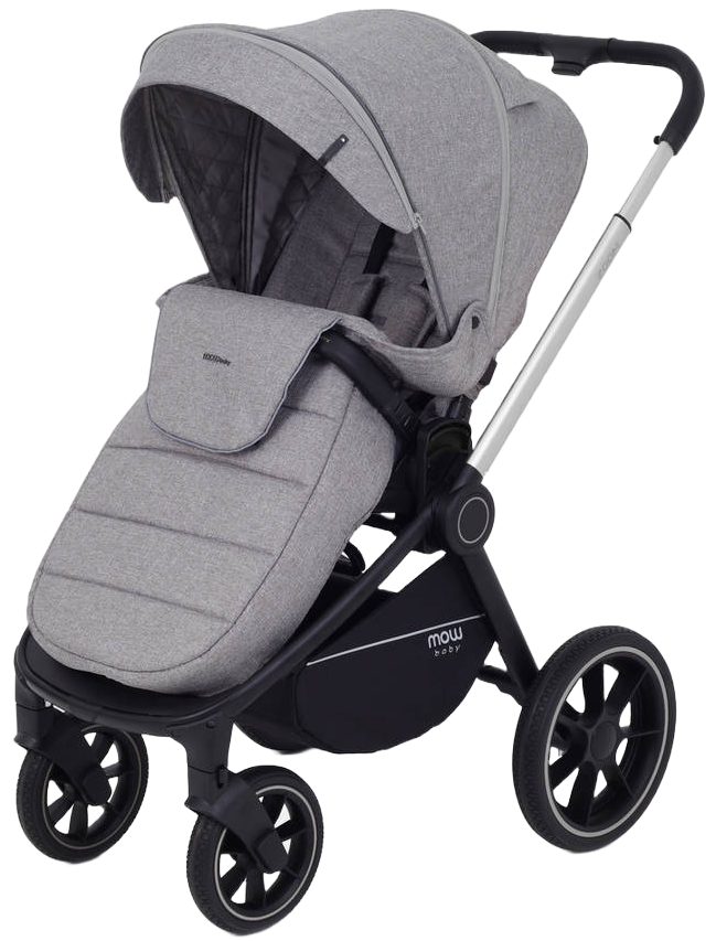 Коляска 3 в 1 MOWBaby ZOOM PU RA087 Silver Beige