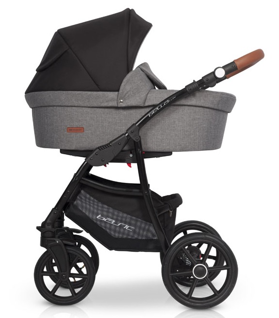 Коляска 3 в 1 Riko Basic Bella Lux 01 темно-серый