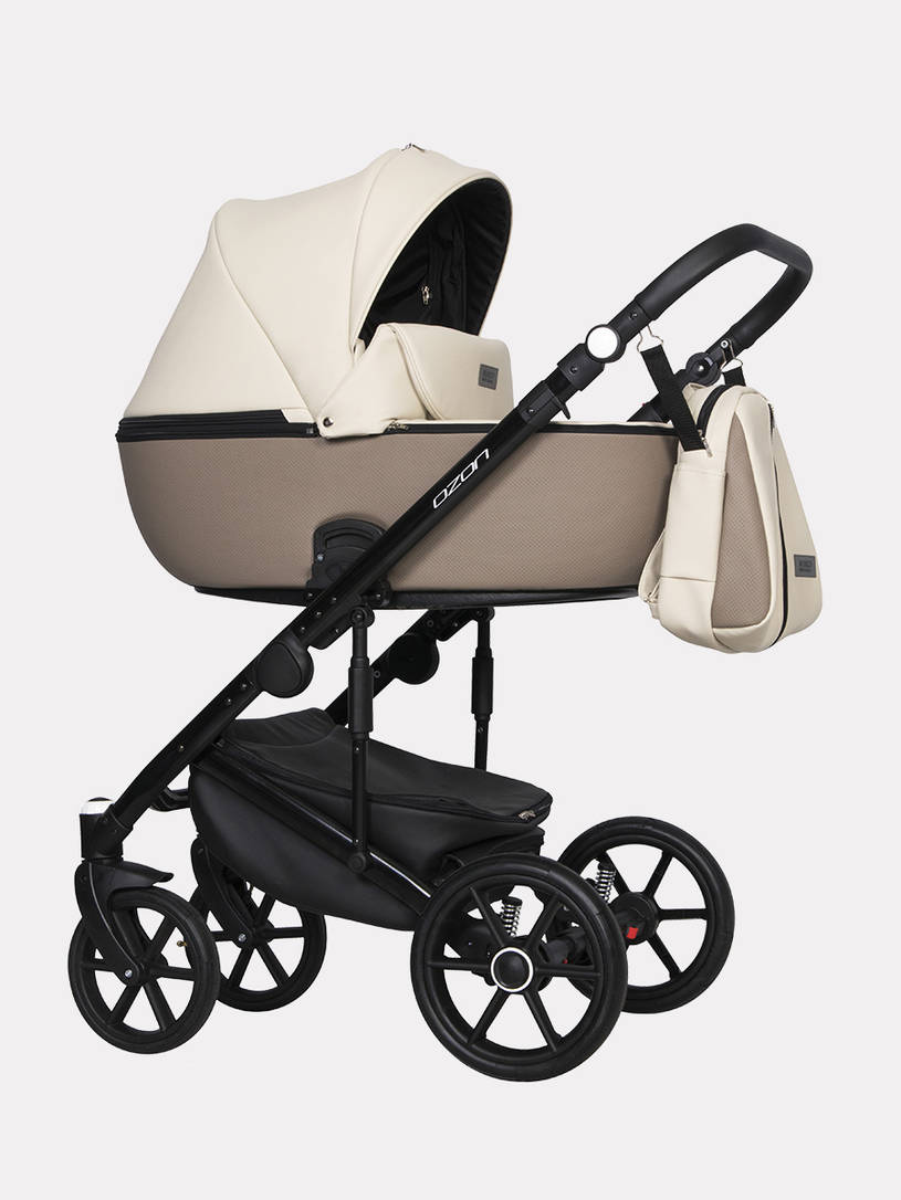 Коляска 2 в 1 Riko Basic Ozon Ecco 25 слоновая кость-бежевый
