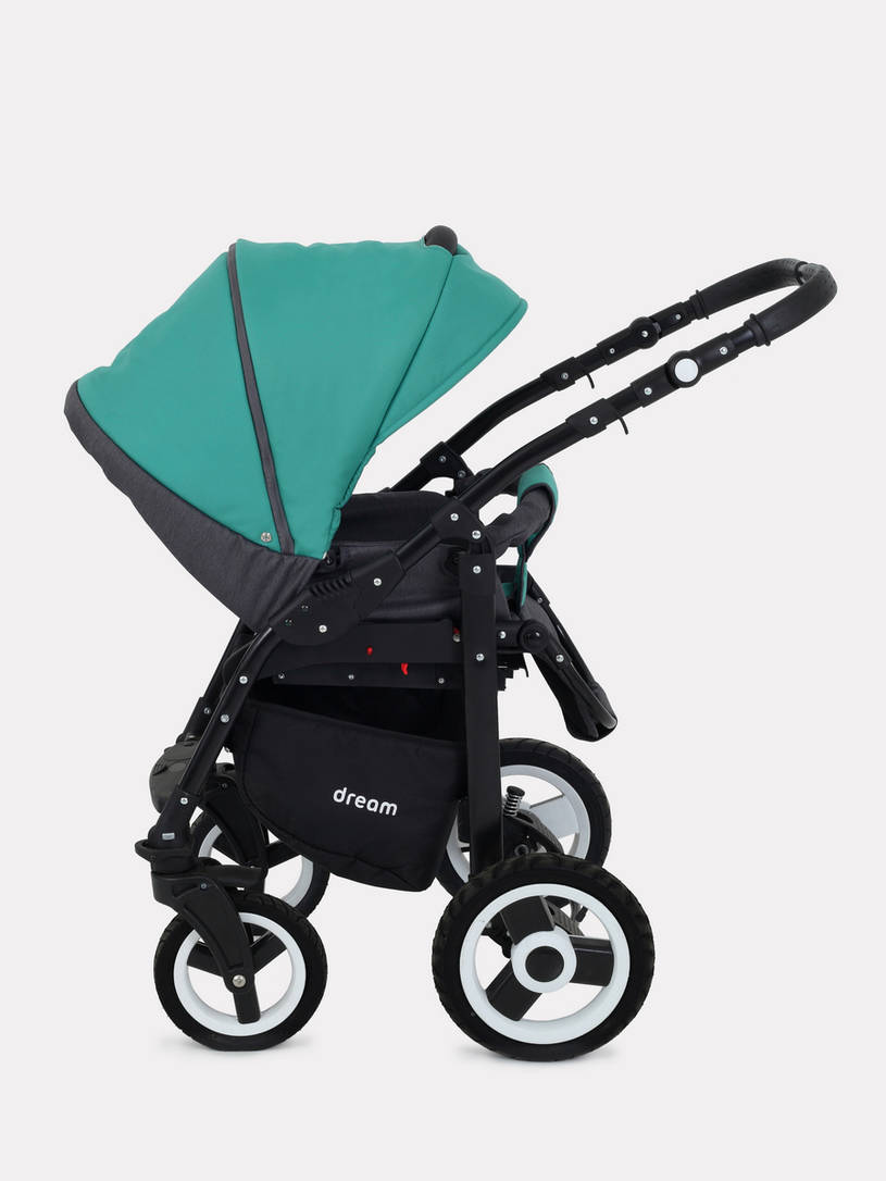 Коляска 3 в 1 Rant Dream 08 серый-темно-зеленый
