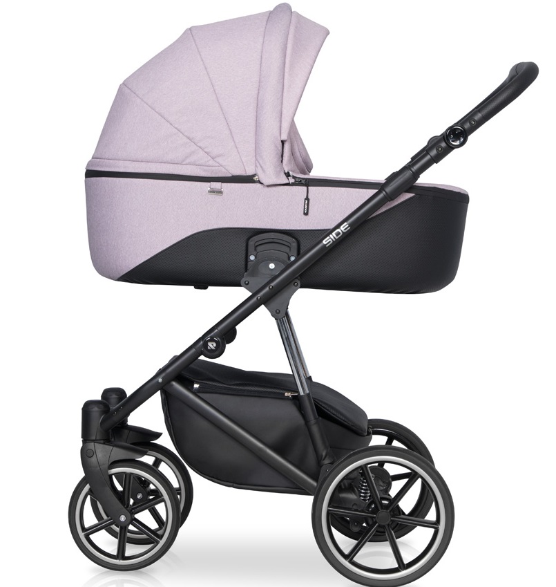Коляска 2 в 1 Riko Side 02 Rose светло-розовый
