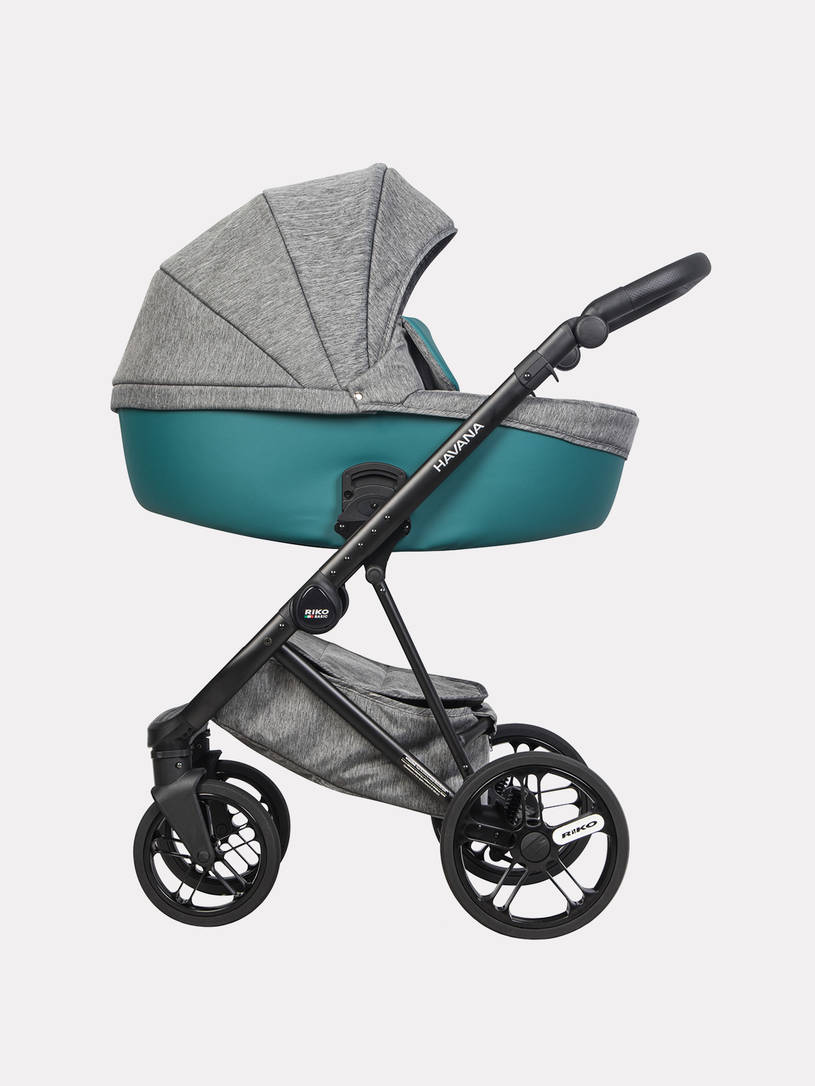 Коляска 2 в 1 Riko Basic Havana 02 серо-зеленый