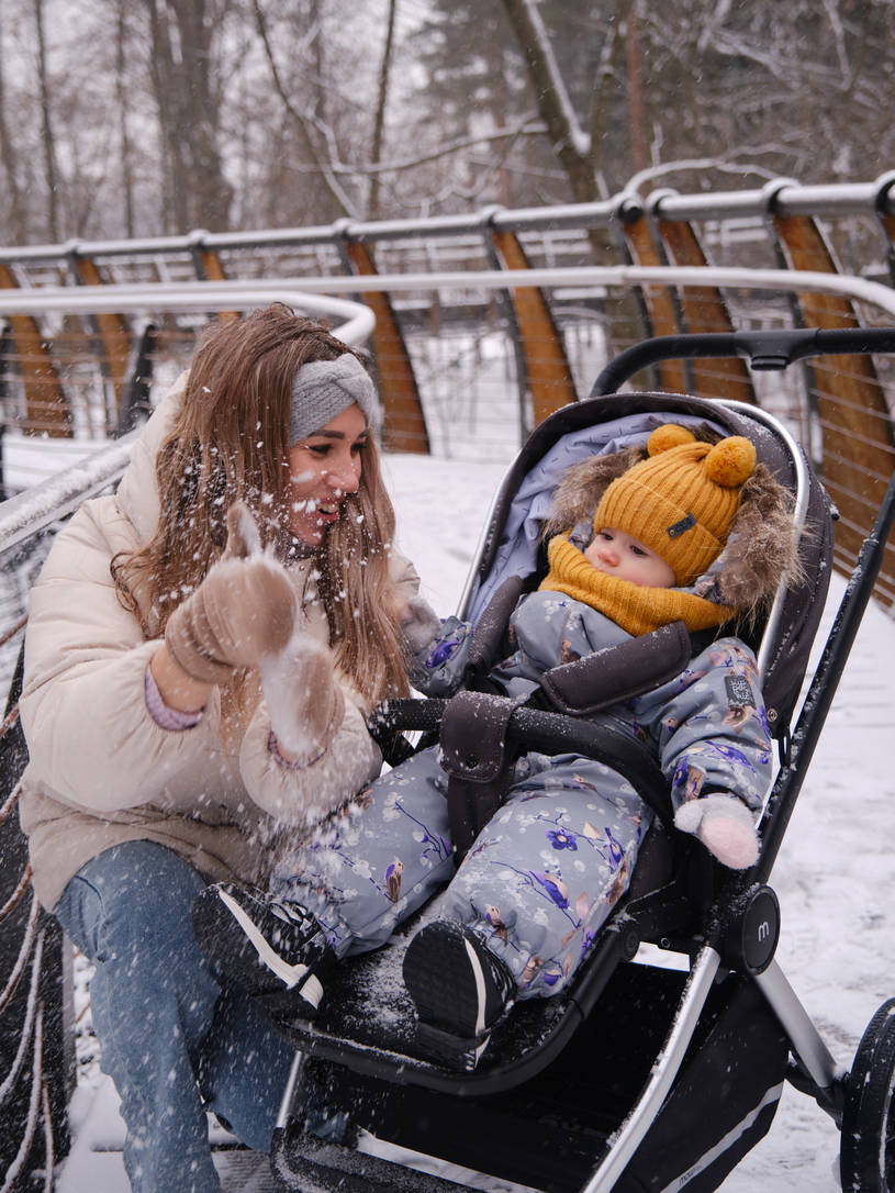 Коляска 2 в 1 Mowbaby Tilda Carbon