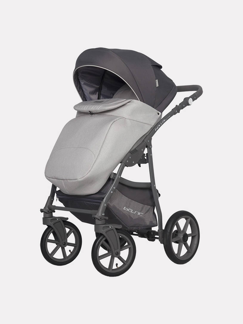 Коляска 2 в 1 Riko Basic Bella Pastel 01 серый