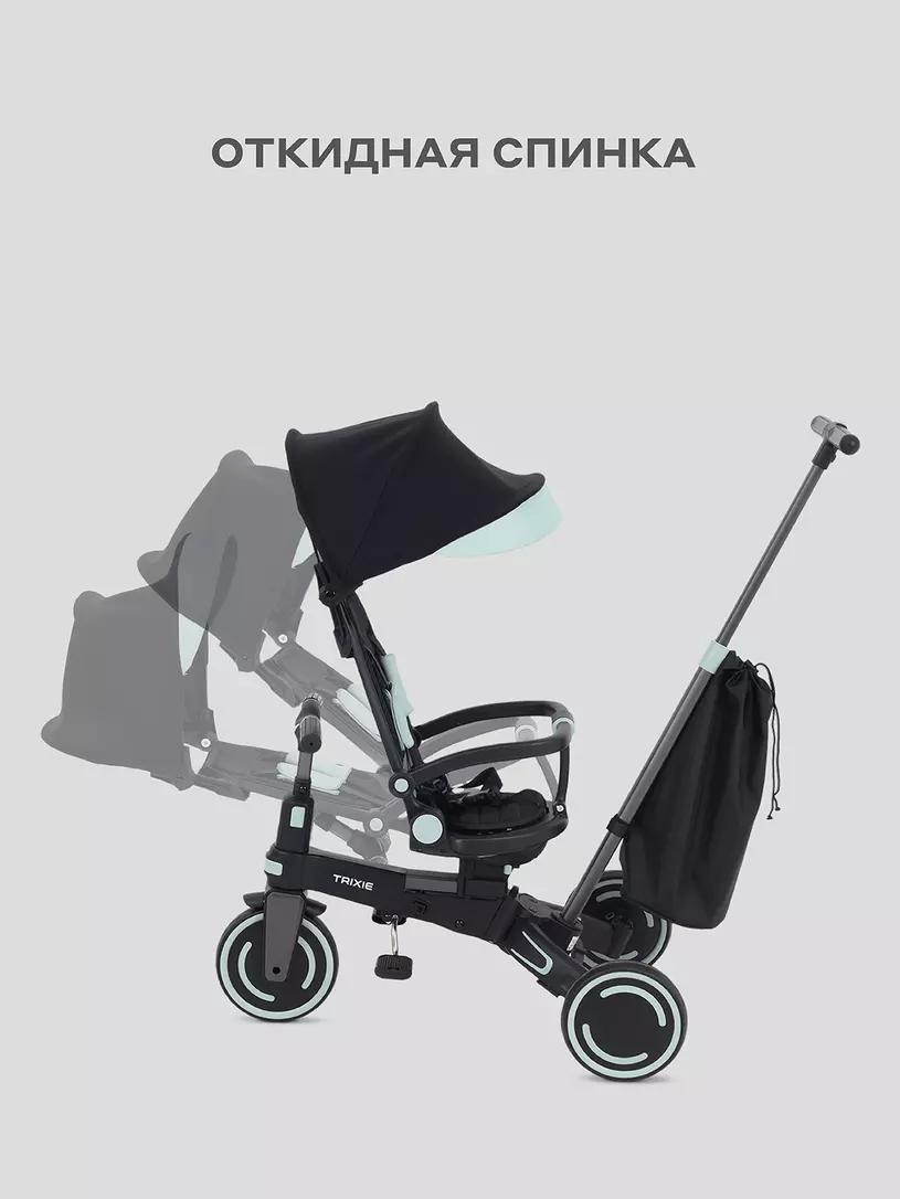 Велосипед 3-х колесный Mowbaby Trixie Black-green