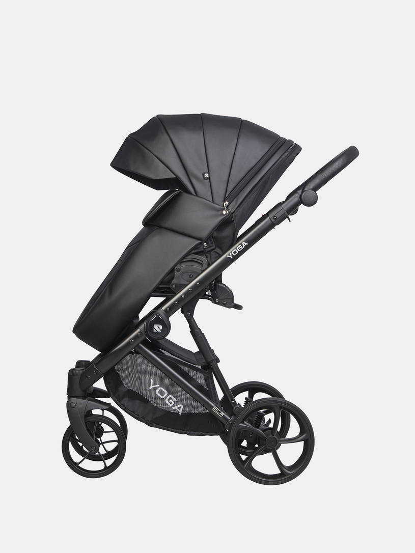 Коляска 3 в 1 Riko Basic Yoga Ecco 12 Black, Черный