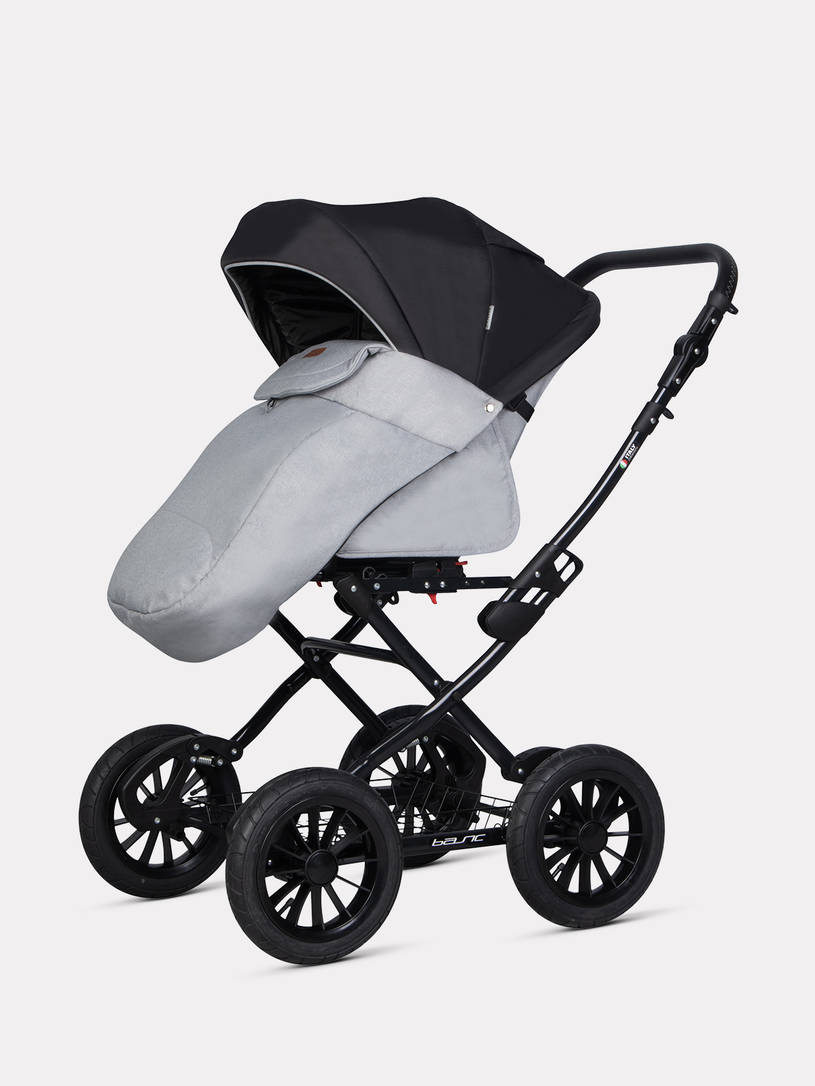 Коляска 2 в 1 Riko Basic Bella Lux Classic 2025 02 серый