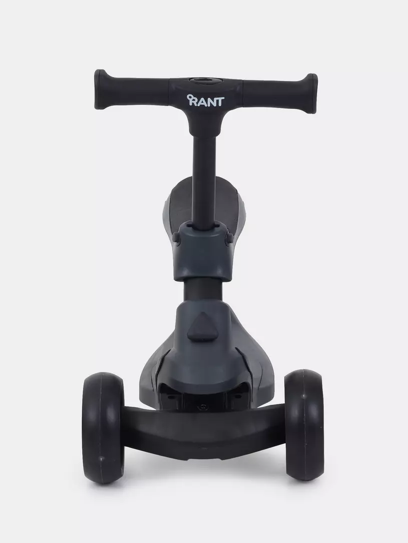 Беговел-самокат Rant Rider Plus со светящимися колесами серый