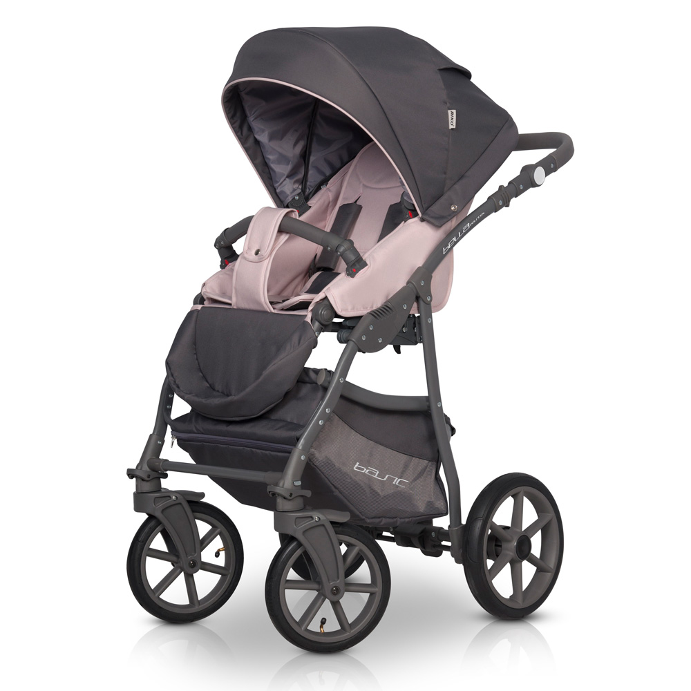 Коляска 3 в 1 Riko Basic Bella Pastel 03 розовый