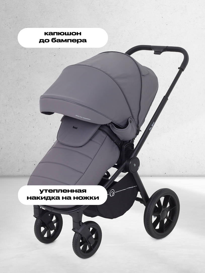 Коляска 2 в 1 Rant Flex 2025 RA076 Graphite