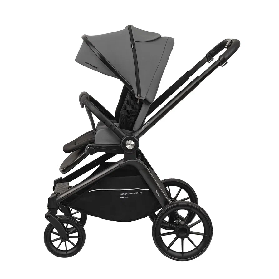 Коляска 2 в 1 Indigo SOLAR серый