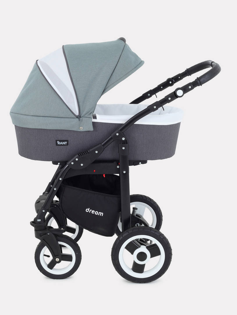 Коляска 3 в 1 Rant Dream 06 серый-зеленый