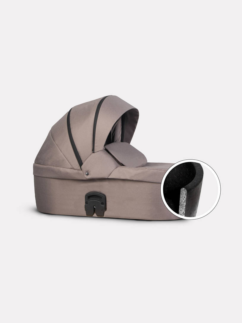 Коляска 2 в 1 Riko Nano Thermo Fabric 11 Cappucino