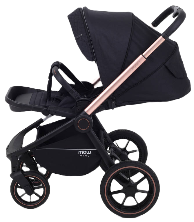 Коляска 3 в 1 MOWBaby ZOOM PU RA087 Gold Black