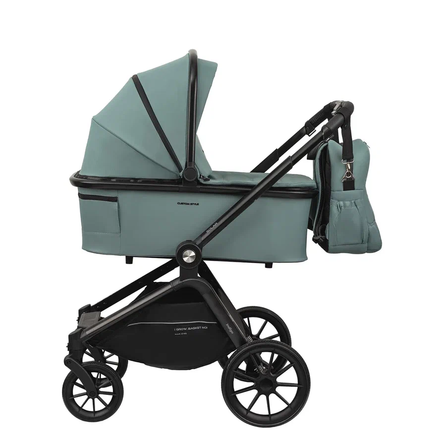 Коляска 2 в 1 Indigo SOLAR зеленый