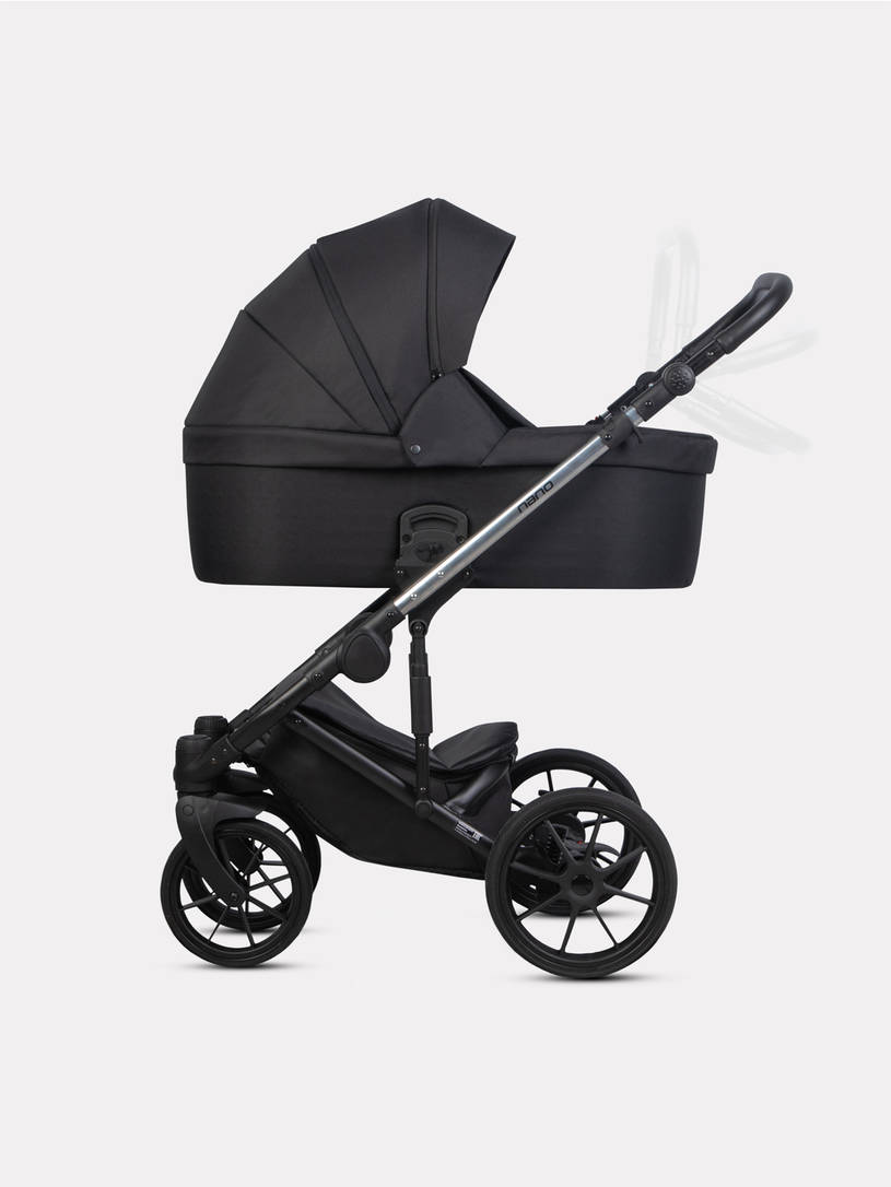 Коляска 2 в 1 Riko Nano Thermo Fabric 13 Black