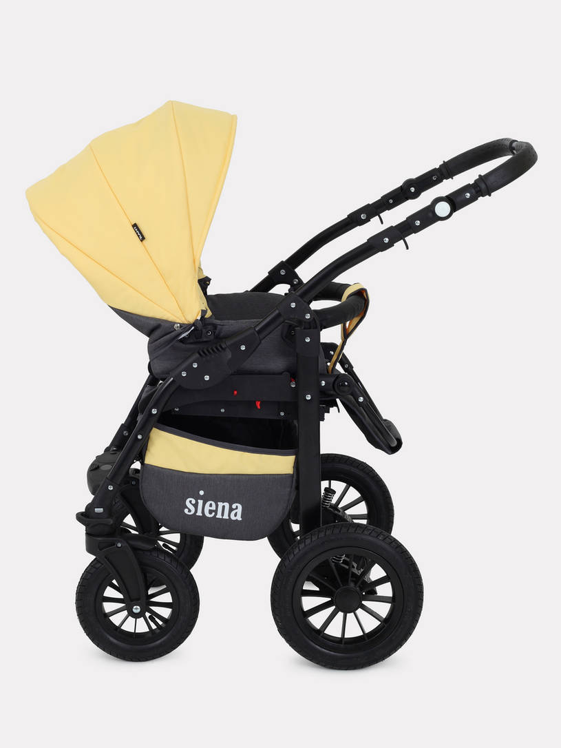 Коляска 2 в 1 Rant Siena 10 серый-желтый
