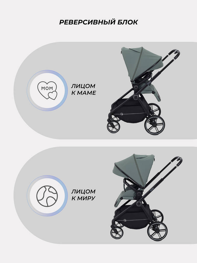 Коляска прогулочная Rant Moss 2025 Green
