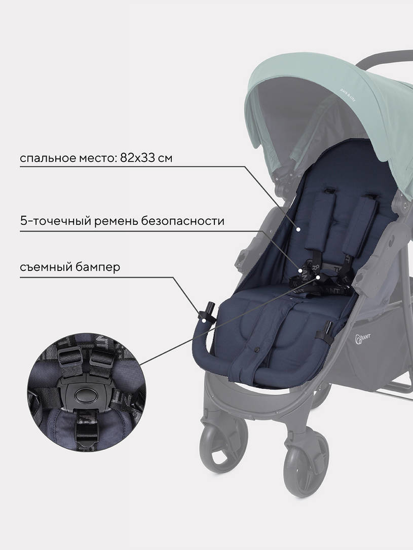Коляска прогулочная Rant Basic Kira Green