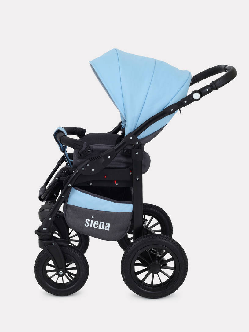 Коляска 3 в 1 Rant Siena 12 серый-голубой