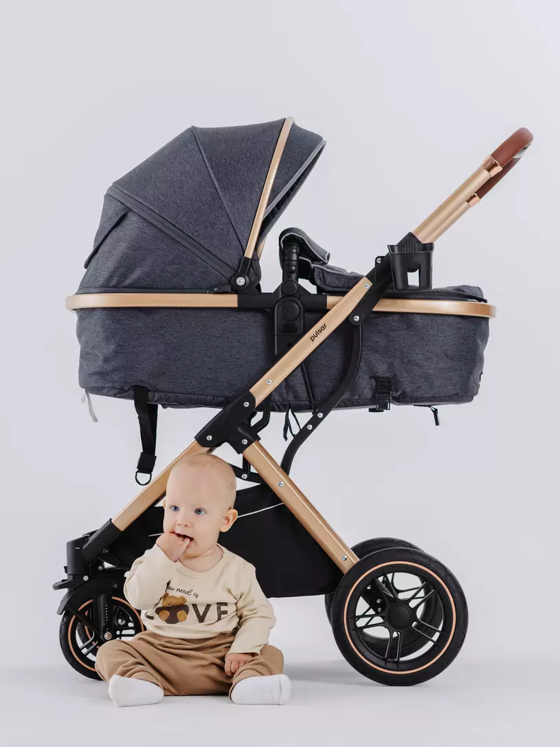 Коляска-трансформер Rant Basic Pulsar Gold Grey