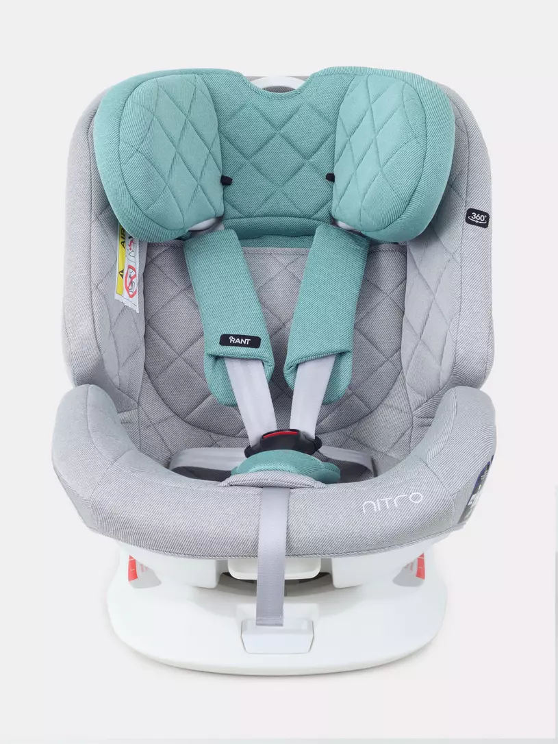 Автокресло Rant Nitro 0/1/2/3 (0-36 кг) Grey/Mint