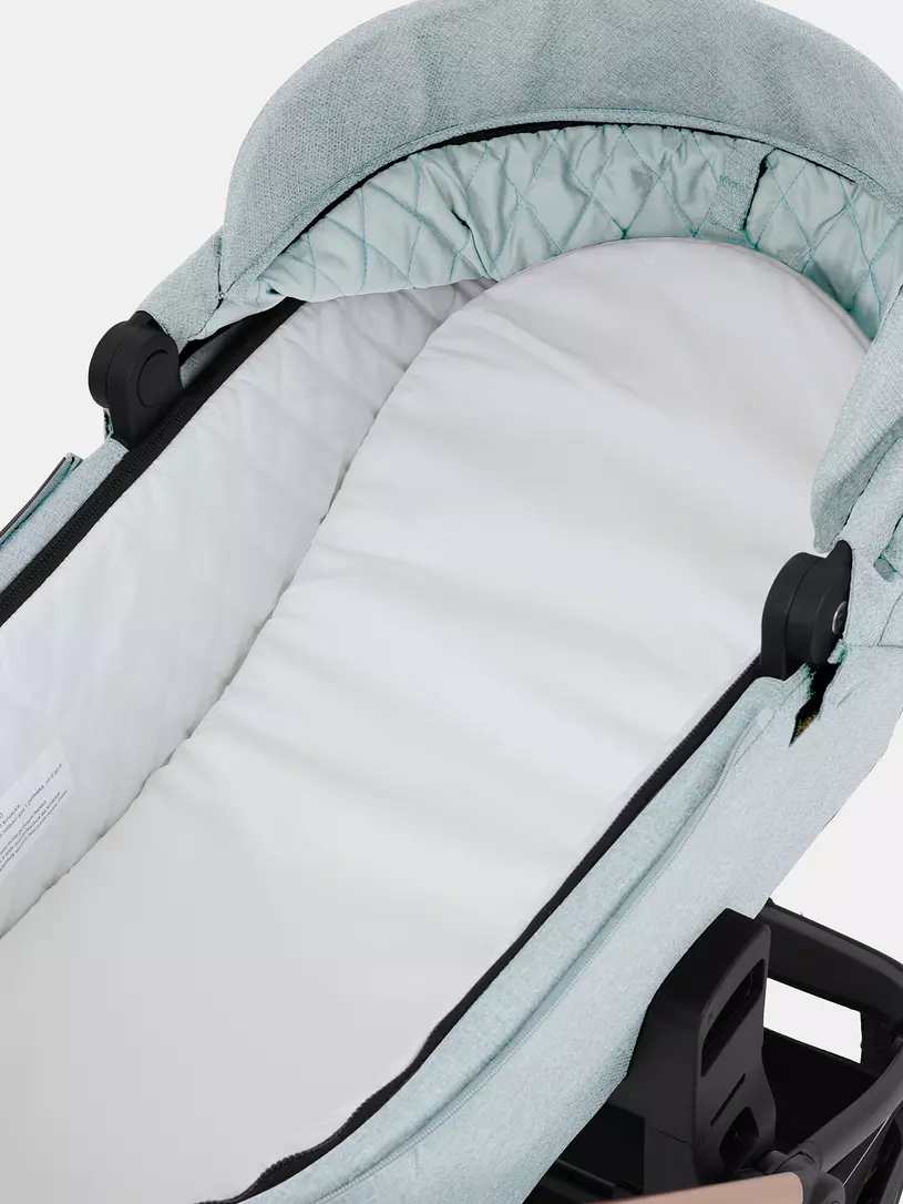 Коляска 3 в 1 Mowbaby Zoom Silver 2025 green tea