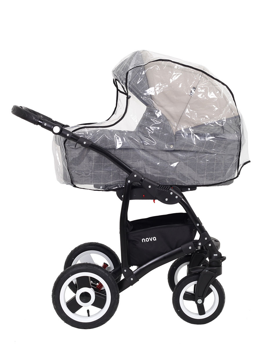 Коляска 2 в 1 Rant Nova 03 серый-бежевый