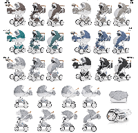 Коляска 3 в 1 Riko Bruno Luxe 01 коричневый