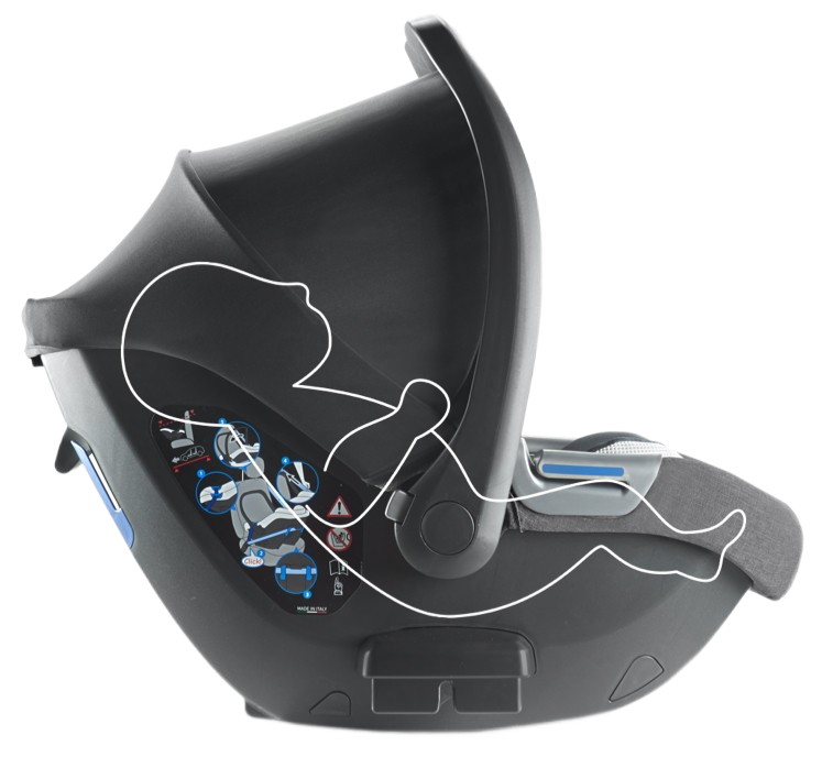 Автокресло Inglesina Darwin Infant Recline (0-13 кг), Horizon Grey