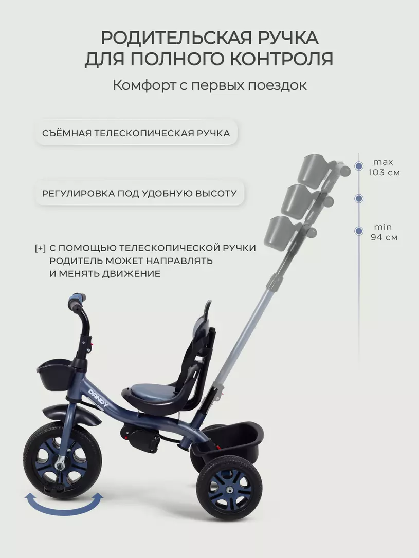 Велосипед 3-колесный Rant Basic Dandy Blue