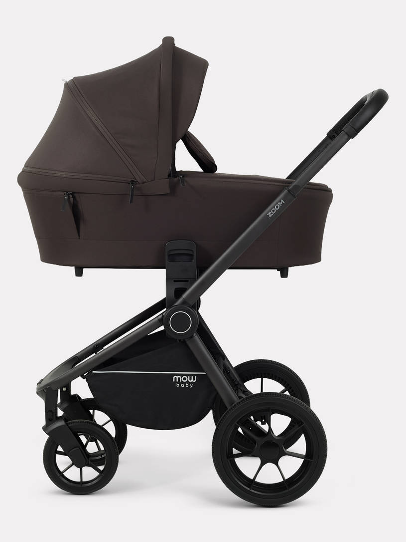 Коляска 2 в 1 Mowbaby Zoom PU Shine brown