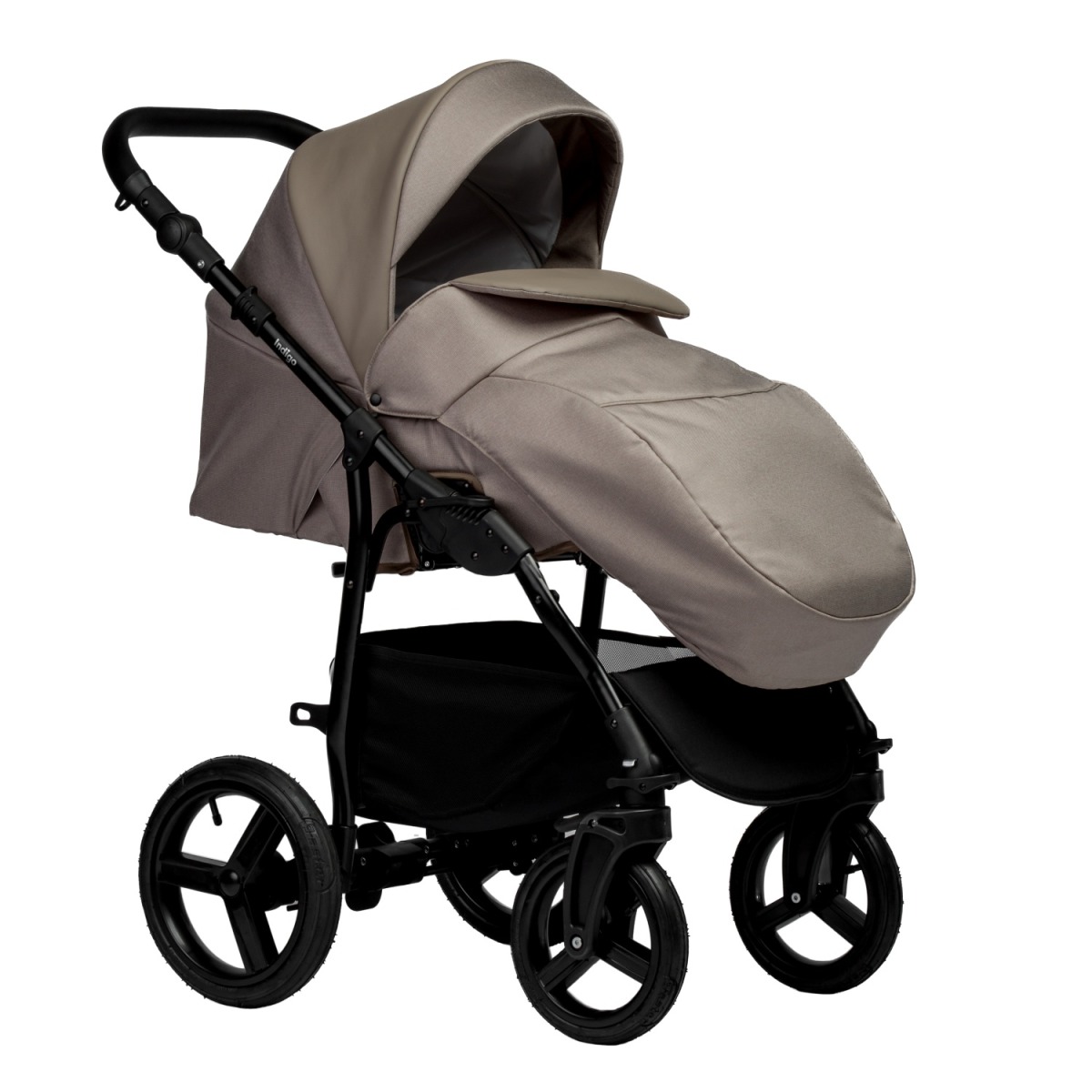 Коляска 2 в 1 Indigo Impulse Eco, Ie 05 (Темно-бежевый)