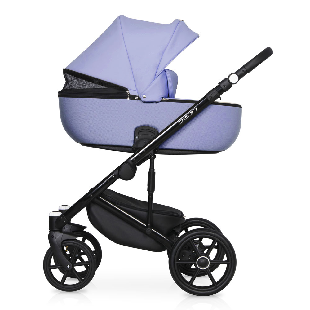 Коляска 3 в 1 Riko Basic Ozon Ecco 21 фиолетовый