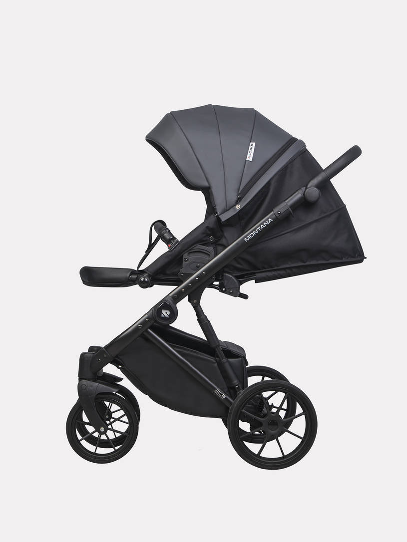 Коляска 3 в 1 Riko Basic Montana Ecco 24 Graphite